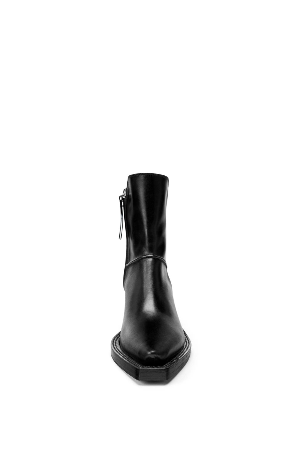 LIMITED EDITION LEATHER COWBOY ANKLE BOOTS - Zara фото 12