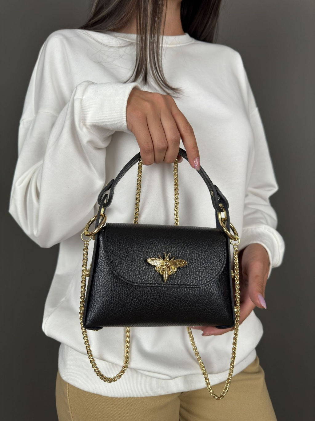 Сумка женская из телячьей кожи