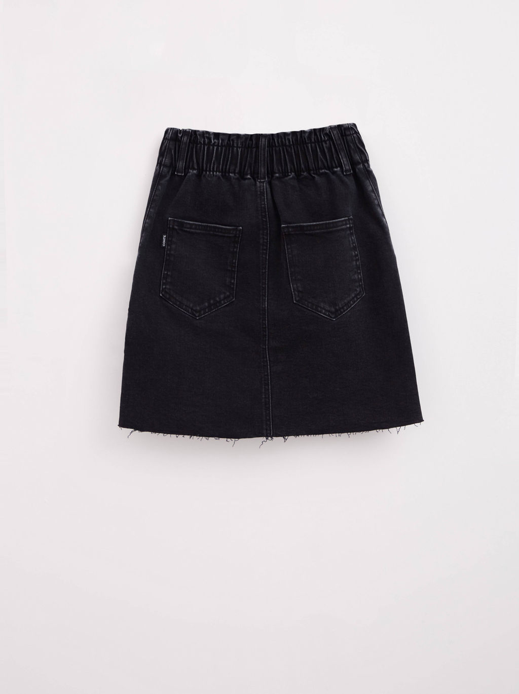 CONTE Джинсовая юбка с необработанным краем CON-424 washed black