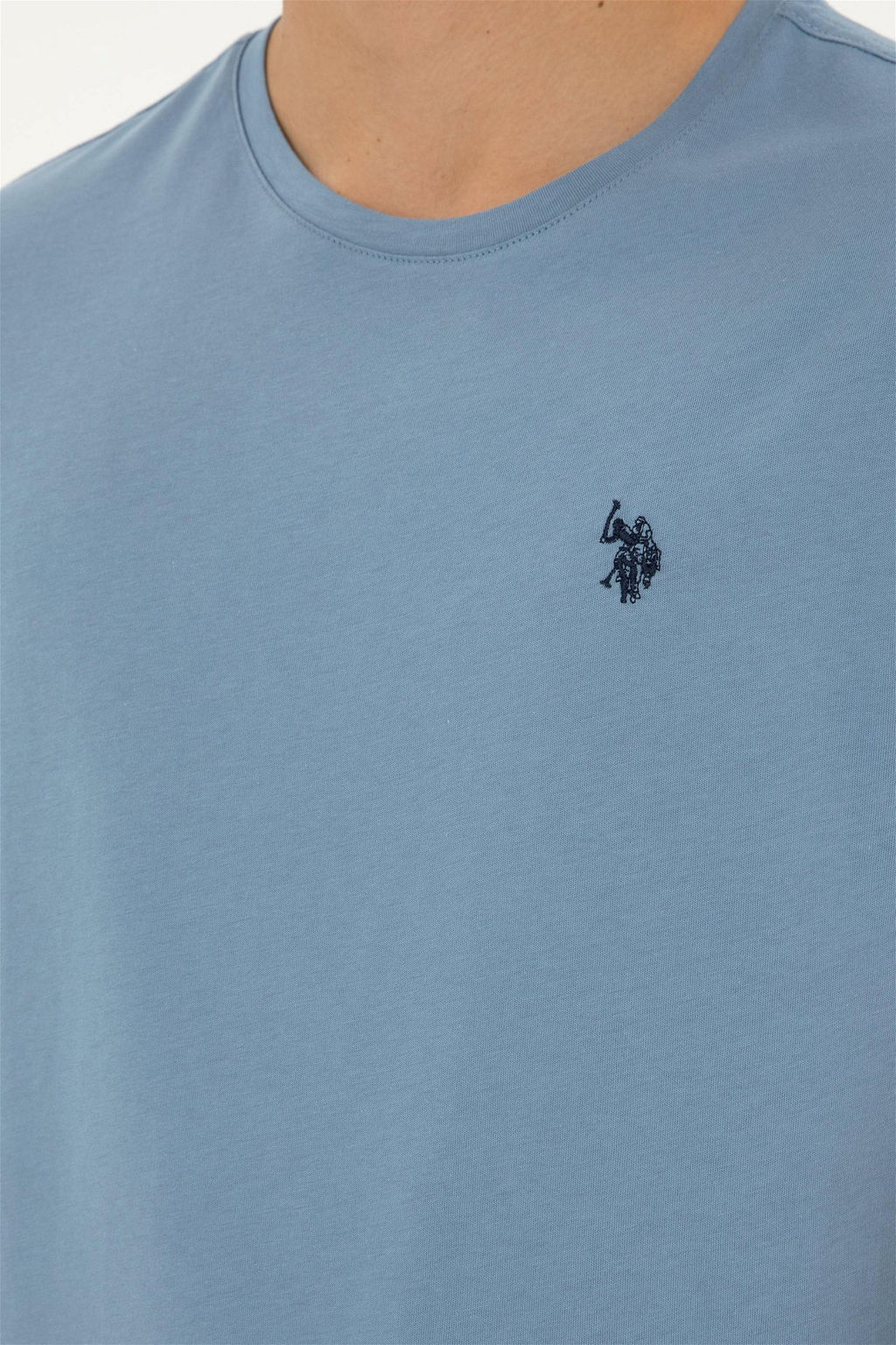 Мужская базовая футболка цвета индиго Неожиданная скидка в корзине - U.s. polo assn фото 7