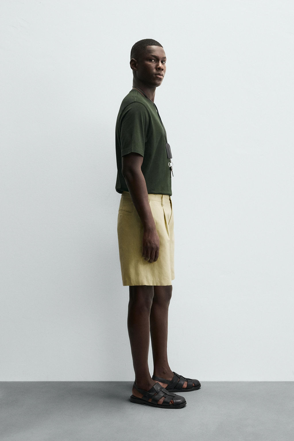 MERCERISED COTTON T-SHIRT - Zara фото 4