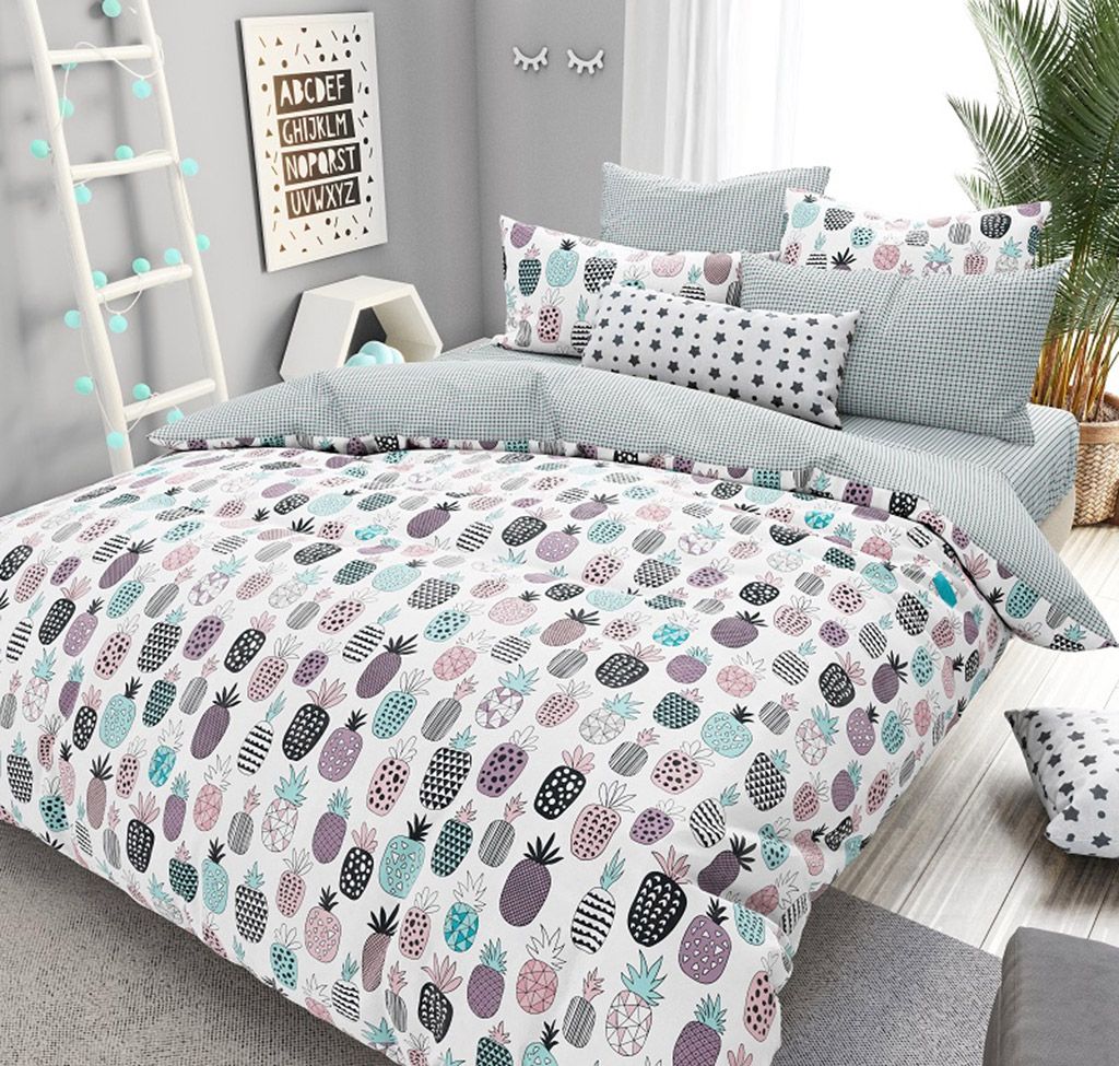 Ананасы К Наволочка 30х30см, с клапаном-запахом, поплин 115г/м2, хлопок 100%, Домашняя мода (Россия)  фото 2