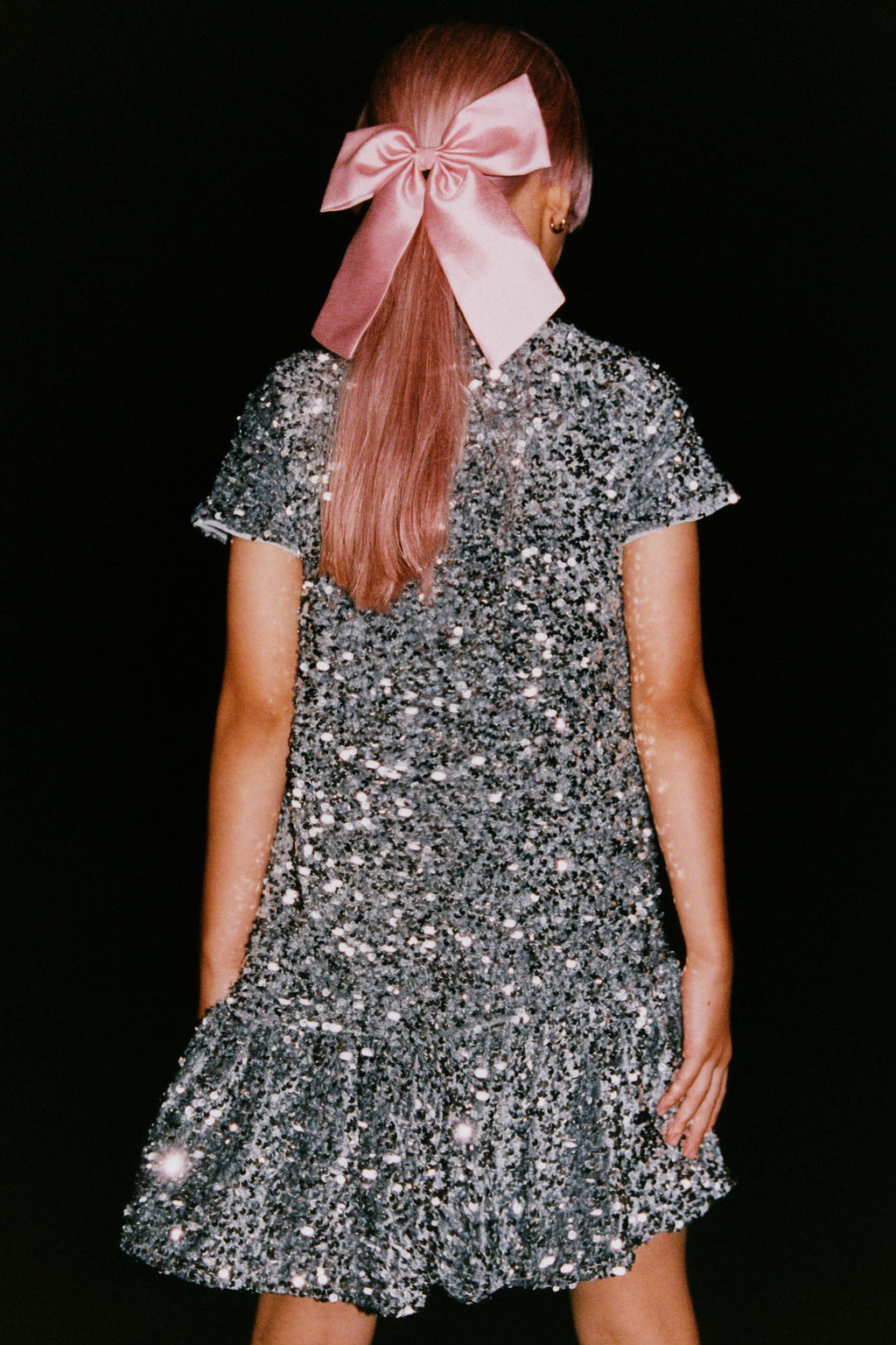 RUFFLED SEQUIN DRESS - Zara фото 6