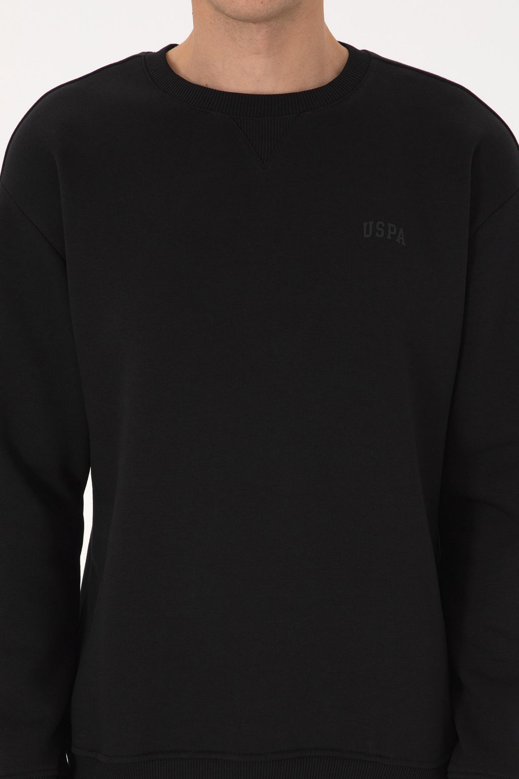Erkek Siyah Basic Sweatshirt - U.s. polo assn фото 6