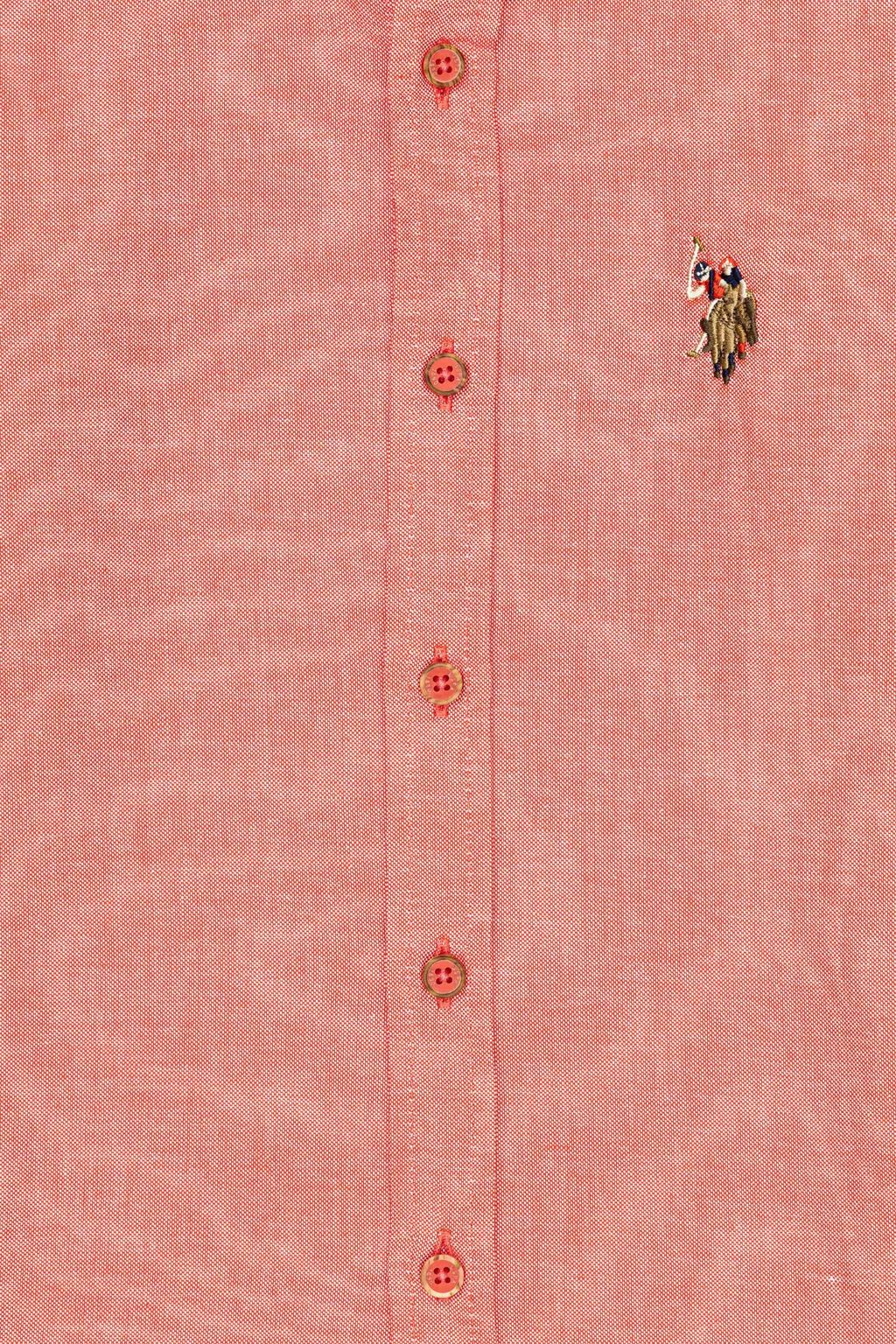 U. S. Polo Assn Красная базовая рубашка с длинным рукавом для мальчика - U.s. polo assn фото 3