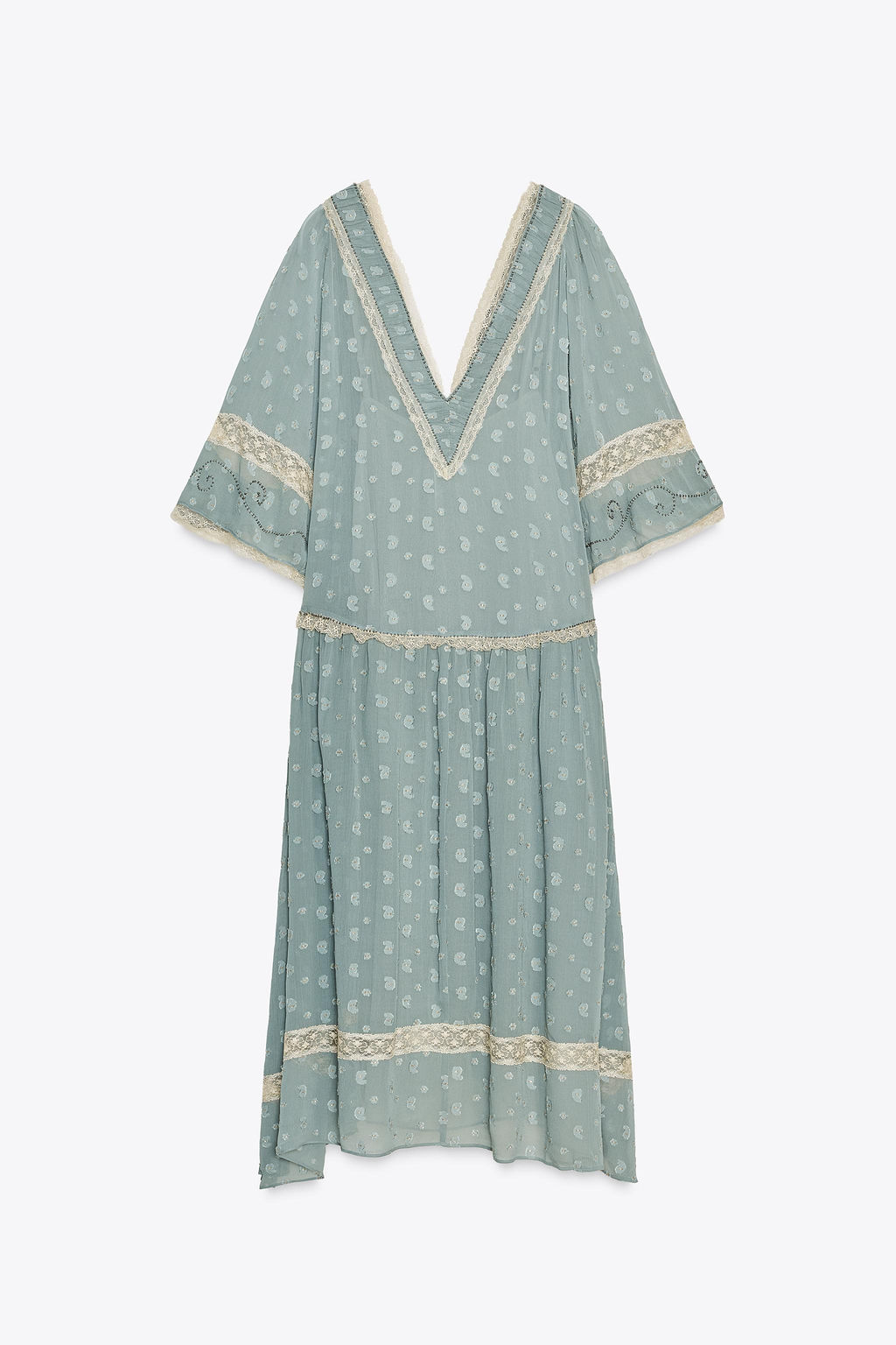 ZW COLLECTION ROMANTIC MIDI DRESS - Zara фото 6