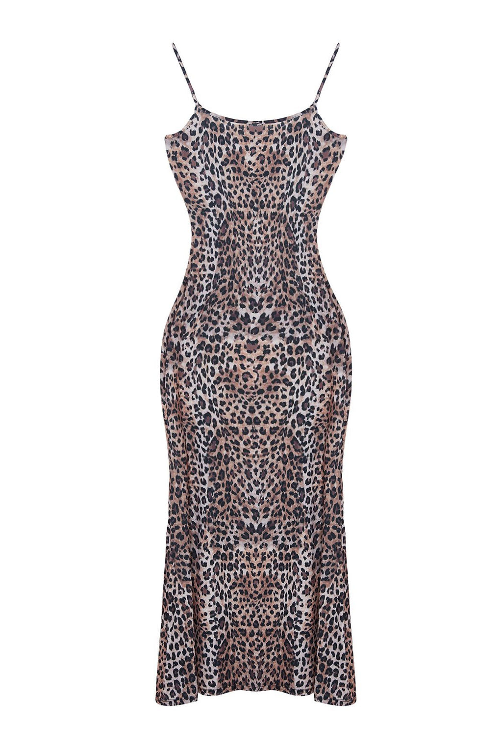 TRENDYOLMILLA Kahverengi Fitted/Vucuda Oturan Ask?l? Maxi Esnek Orme Kalem Elbise TWOSS23EL02435 фото 23