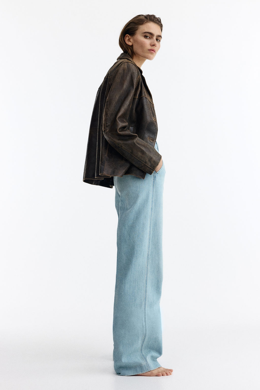Straight High Jeans - H&m фото 7