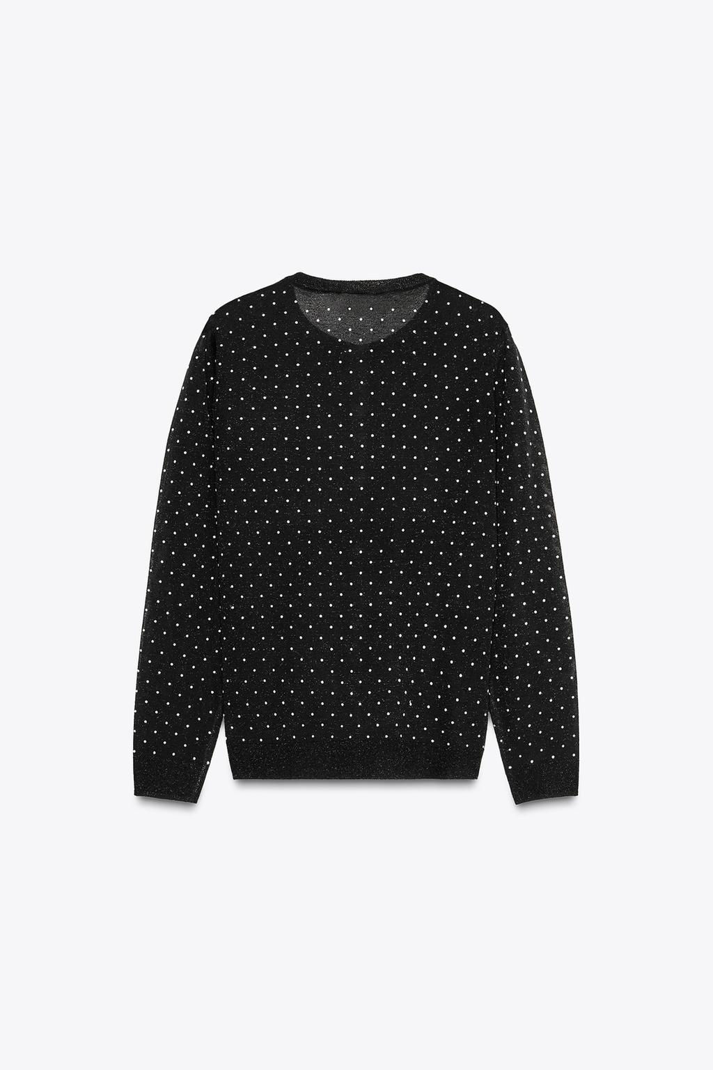 FINE KNIT POLKA DOT CARDIGAN - Zara фото 6