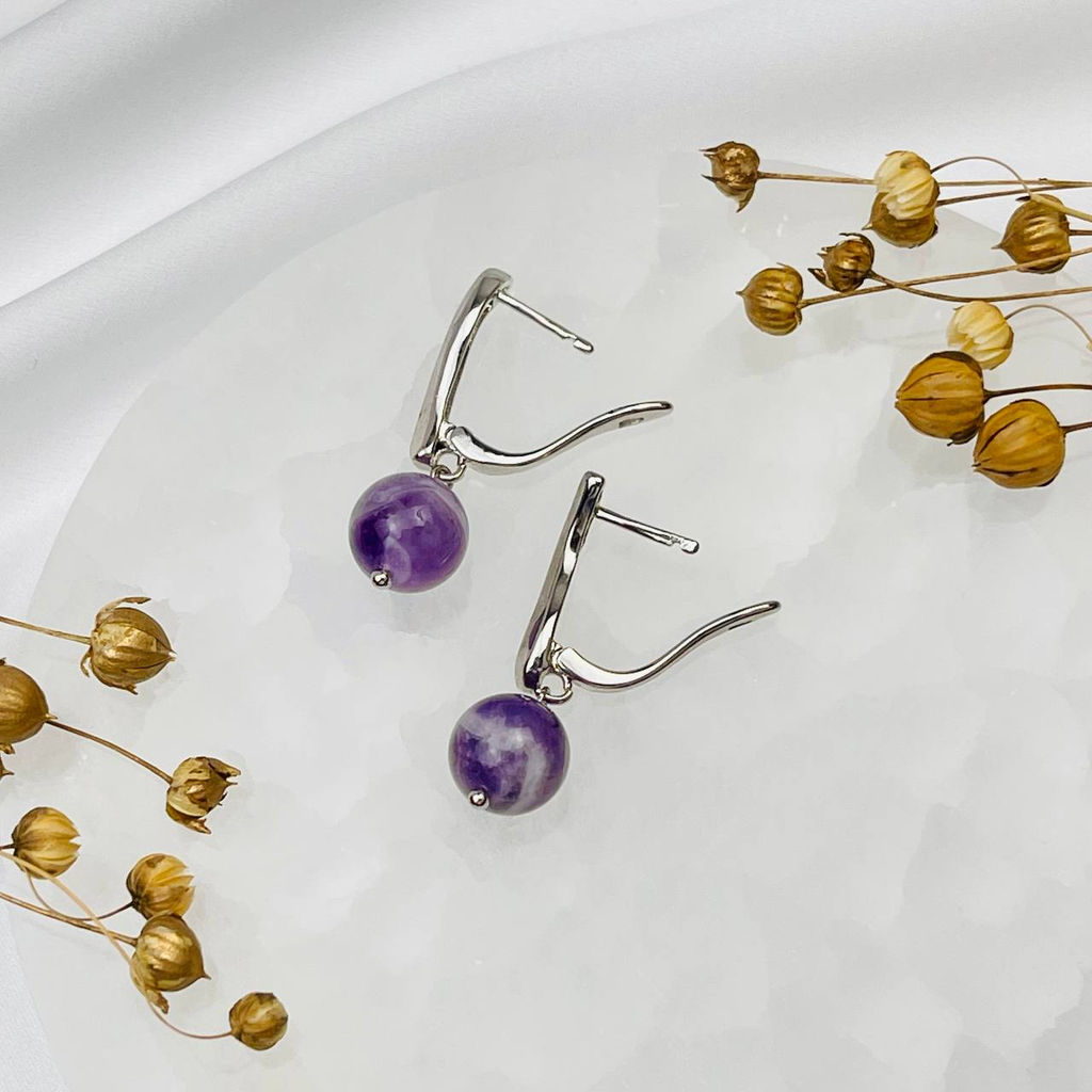 Серьги из Аметиста