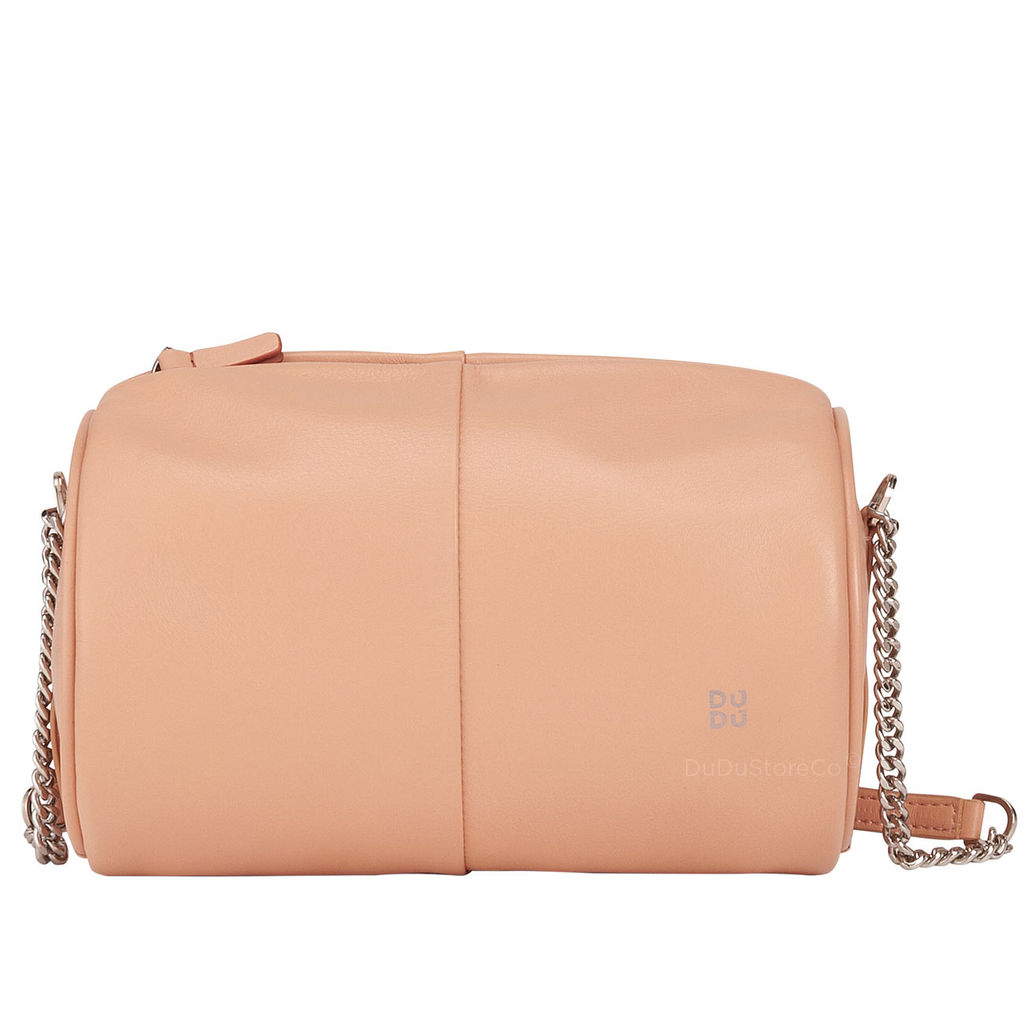 Итальянская кожаная сумка DuDu Bags серии Abigail | пудровый - Dudubags фото 5