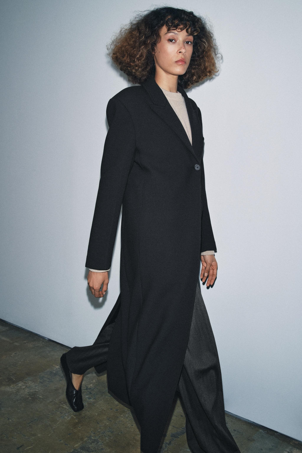 ZW COLLECTION FITTED BUTTON COAT