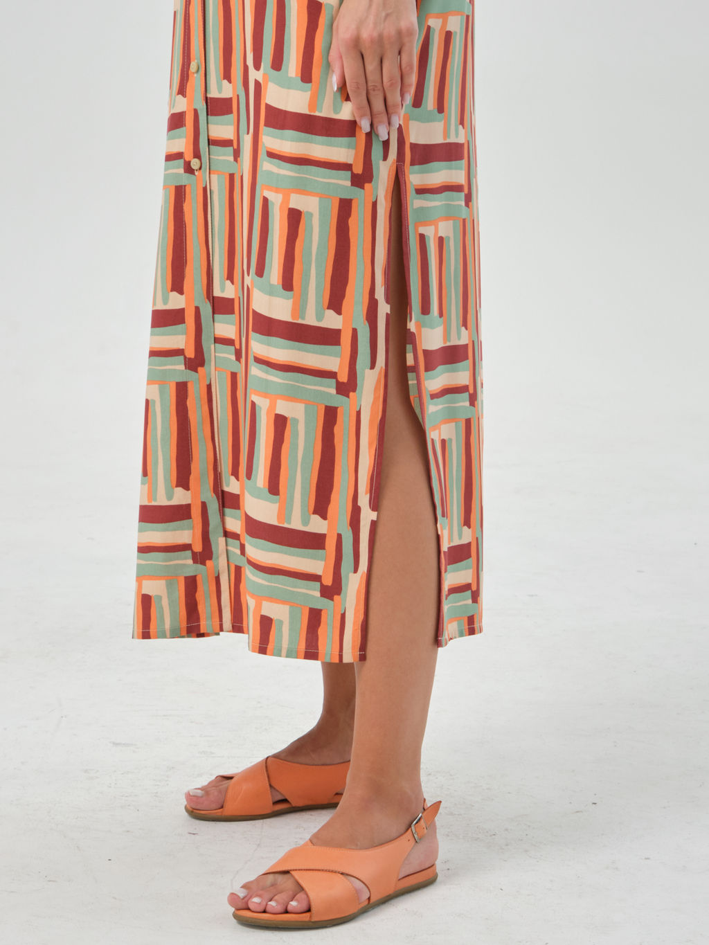 Платье из вискозы с принтом - Stilla фото 8