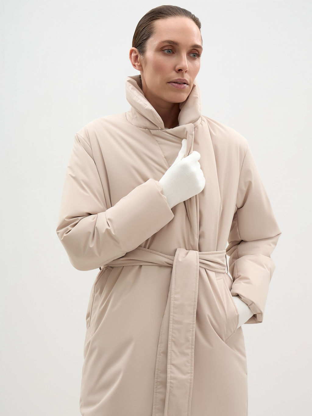 Conso/SL 240116 - beige Утепленное пальто