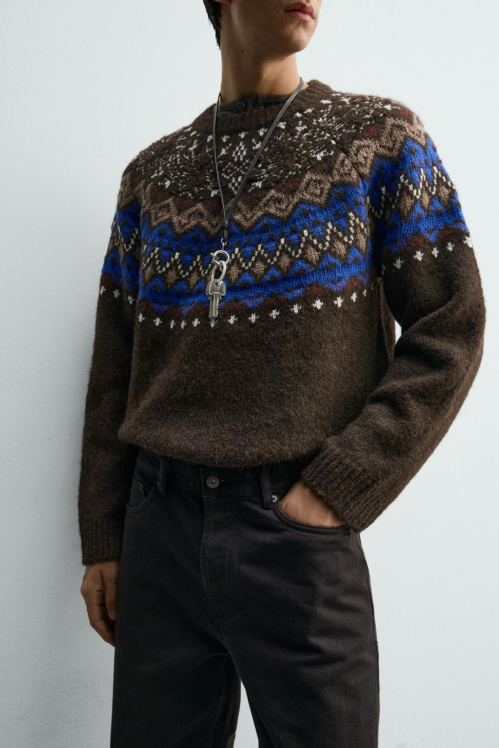 FAIRISLE JACQUARD JUMPER - Zara фото 6