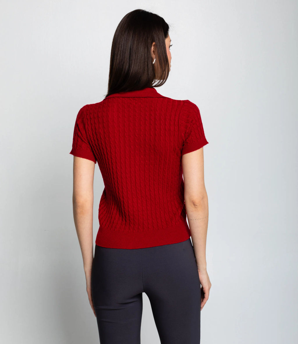 Футболка #КТ933 (3), тёмно-красный - Dommod фото 3