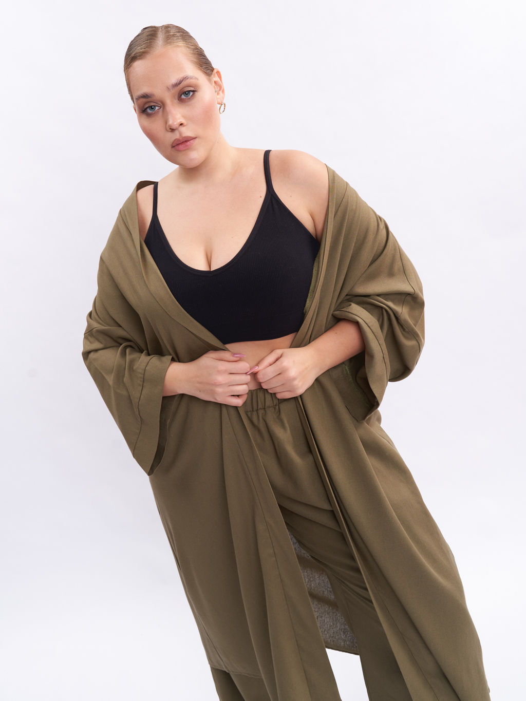 Кардиган льняной длинный TKA04052TBK58 - Артесса фото 12