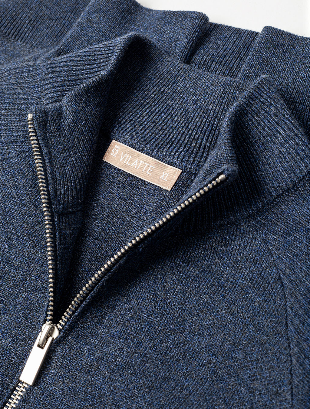 VILATTE / Джемпер тонкой вязки из хлопка на молни  фото 6