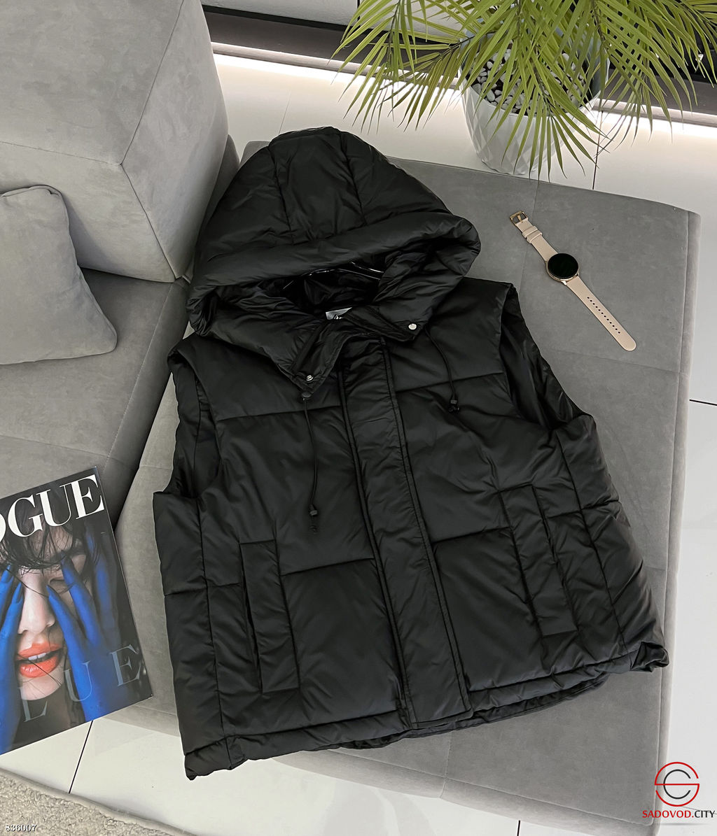 Жилетка женская с капюшоном - Bruno фото 4