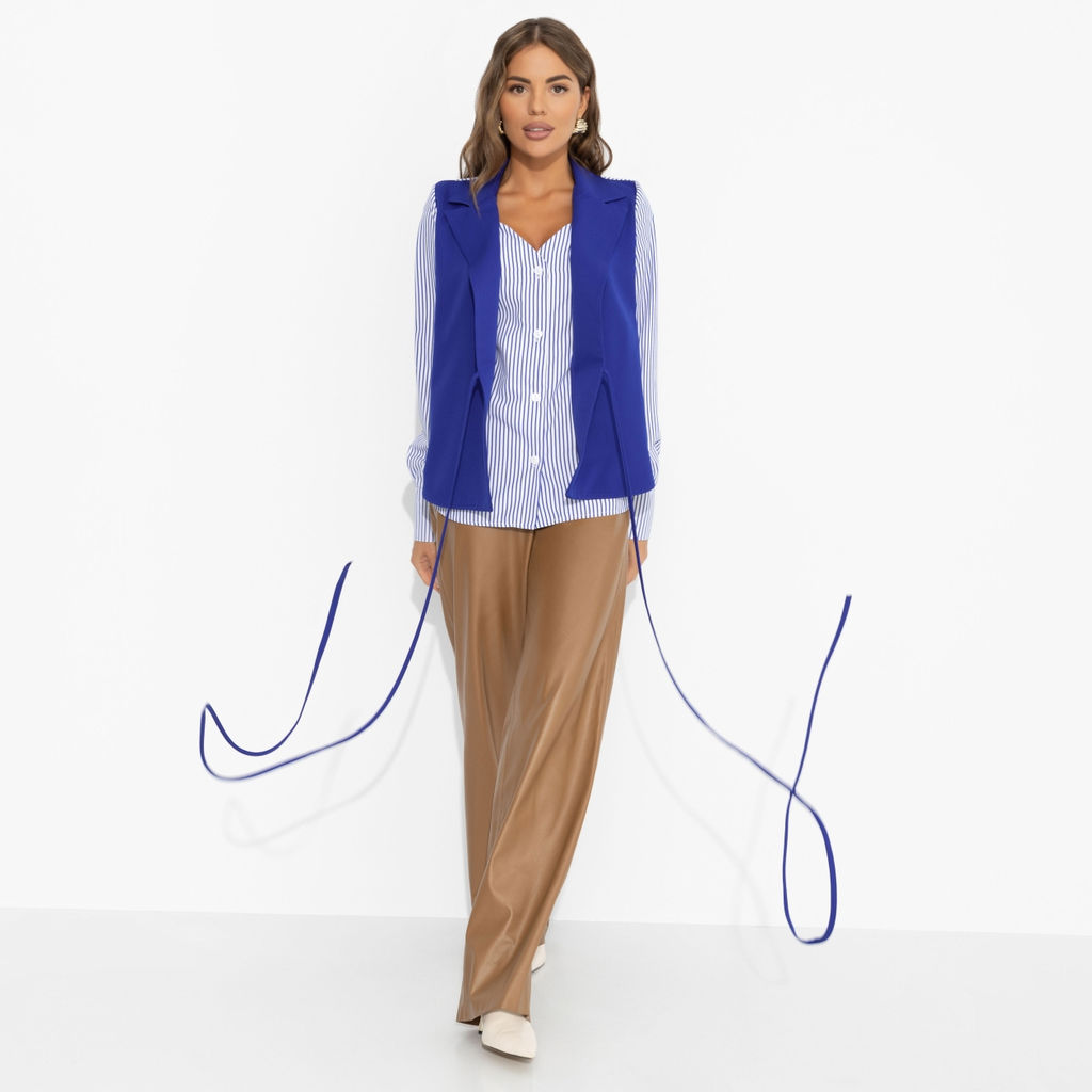 Рубашка с подплечниками, Собрание идей (blue) - Charutti фото 7