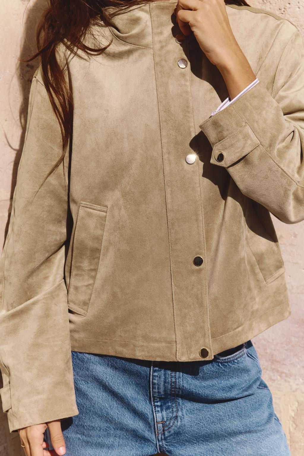 FAUX SUEDE JACKET - Zara фото 3