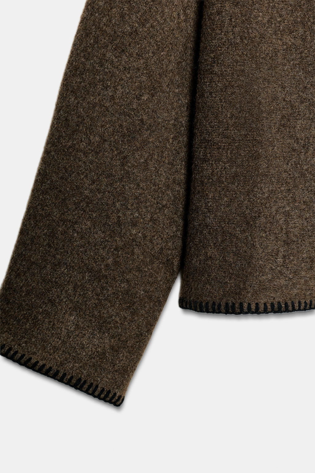 CONTRAST TOPSTITCHED KNIT JUMPER - Zara фото 8