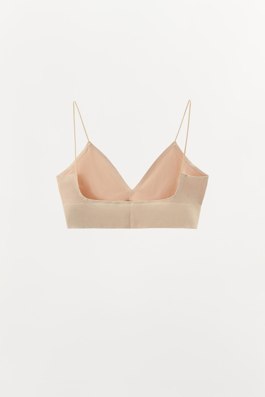 BRALETTE TRIANGULAR SEAMLESS / rosa claro - Zara фото 7