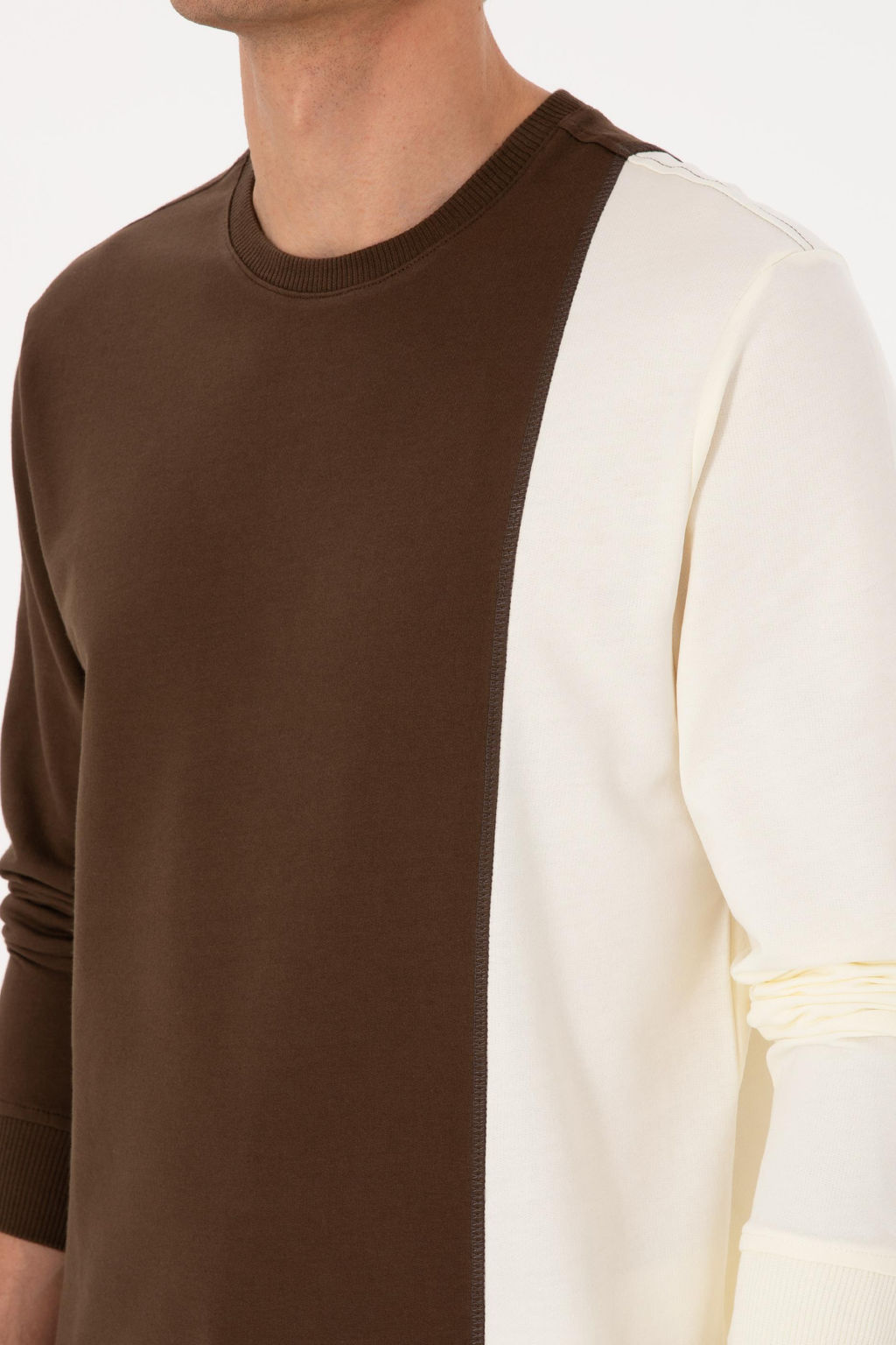 Erkek Kahverengi Sweatshirt