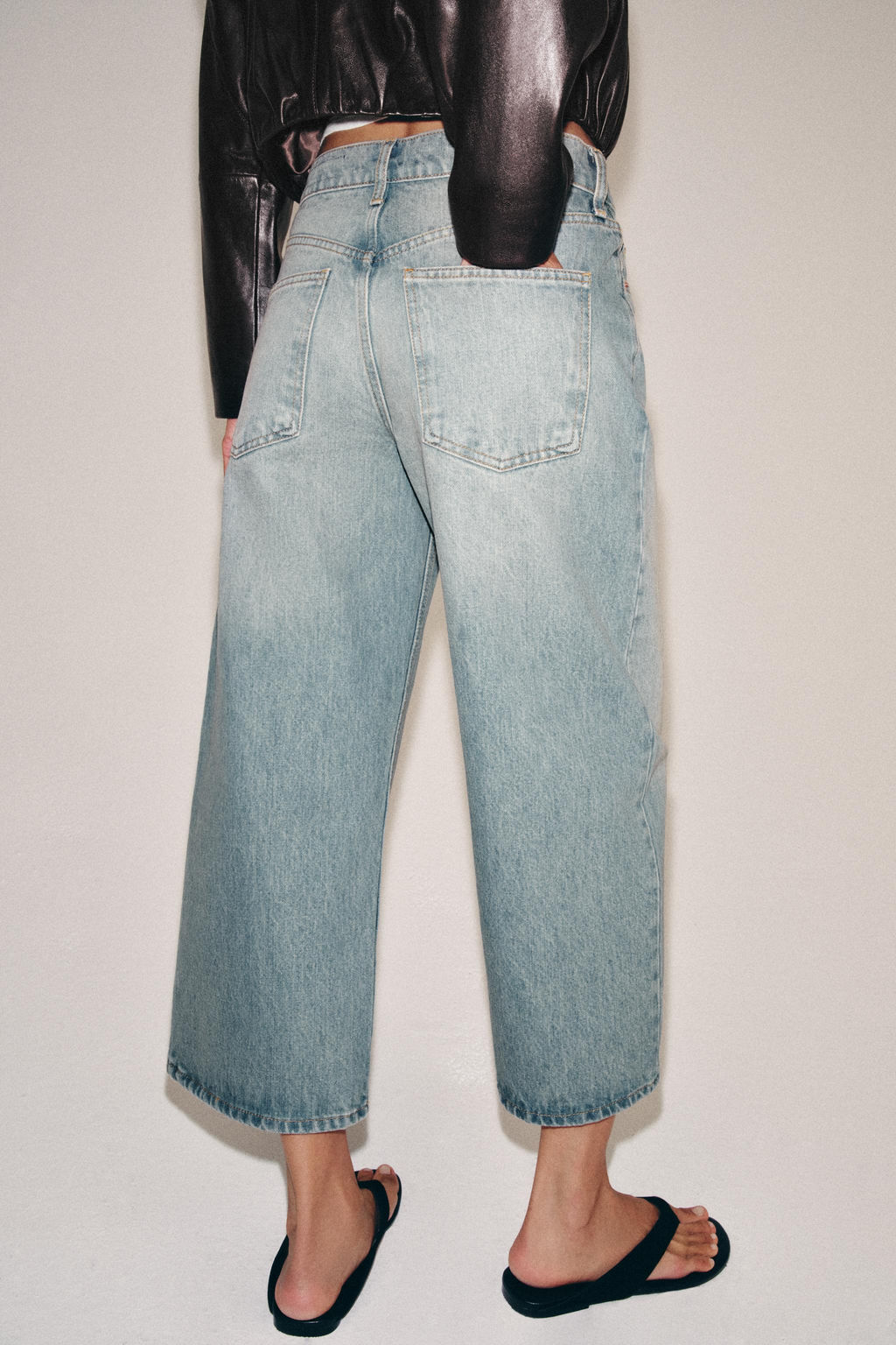JEANS ZW COLLECTION CULOTTE TIRO MEDIO / Azul claro - Zara фото 3