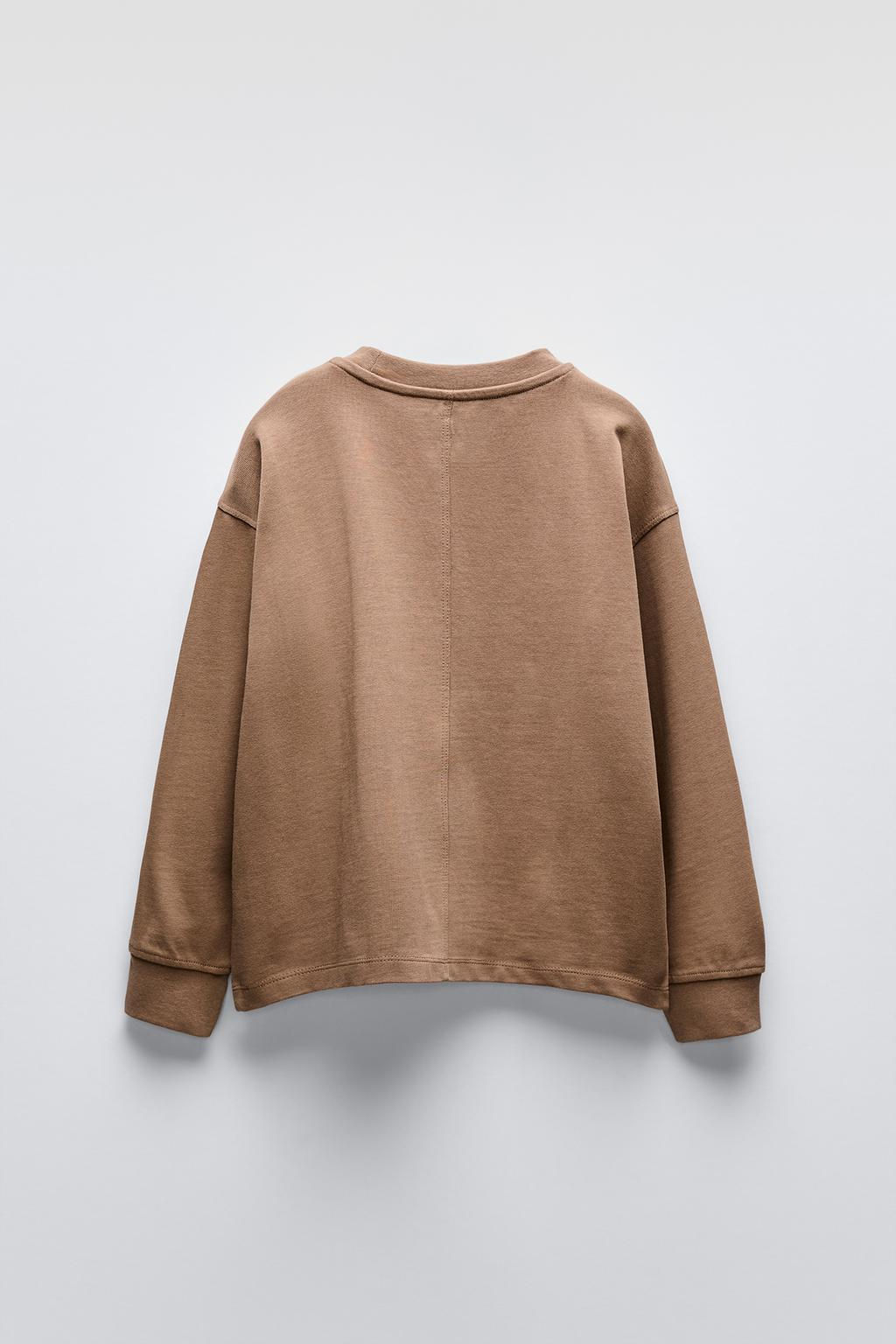 HEAVY JERSEY LABEL T-SHIRT - Zara фото 7