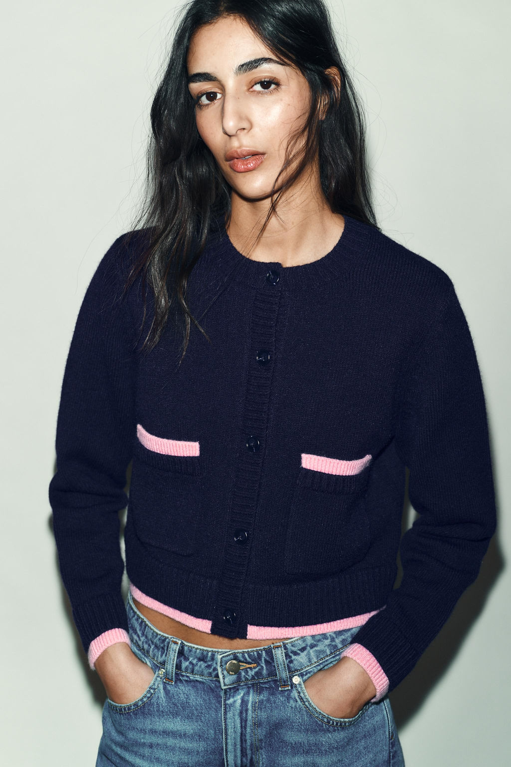 COMBINED KNIT CARDIGAN - Zara фото 2