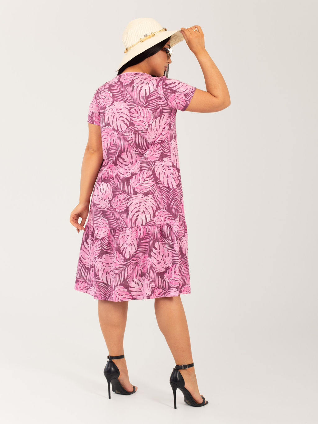 Платье женское кулирка "АГНИЯ" РОЗОВЫЙ