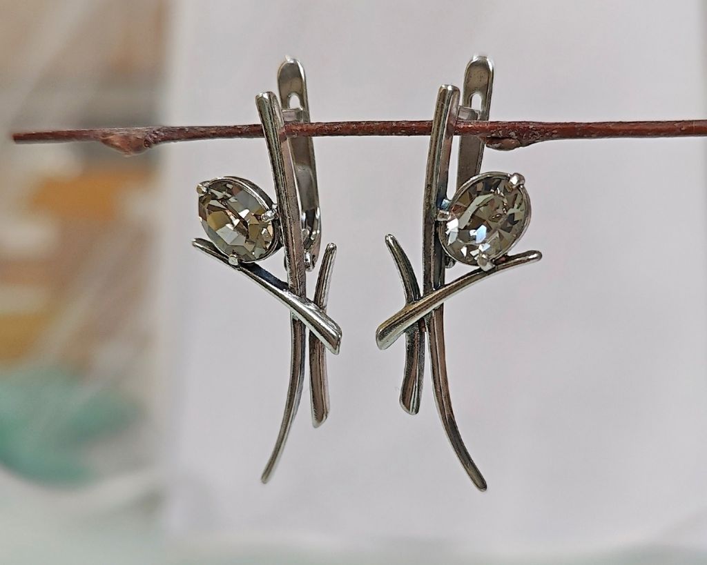 Серьги "Штрих"