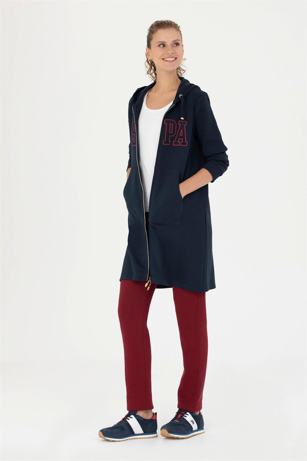 Женские бордовые спортивные штаны Неожиданная скидка в корзине - U.s. polo assn фото 3