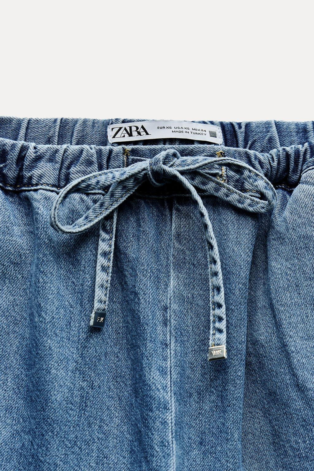 Z1975 HIGH-WAIST WIDE-LEG JOGGER JEANS - Zara фото 19