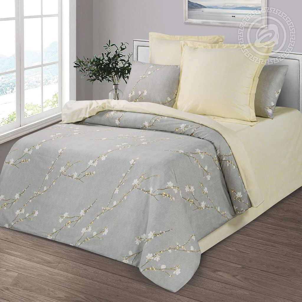 Постельное белье Вивьен (сатин Престиж) Семейный/Пододеяльник (молния): 2 шт. - 215*145; Простыня: 1 шт. - 220*240; Наволочка (клапан, ушки): 2 шт. - 70*70; Наволочка (клапан): 2 шт. - 50*70 Престиж - Артпостель фото 2