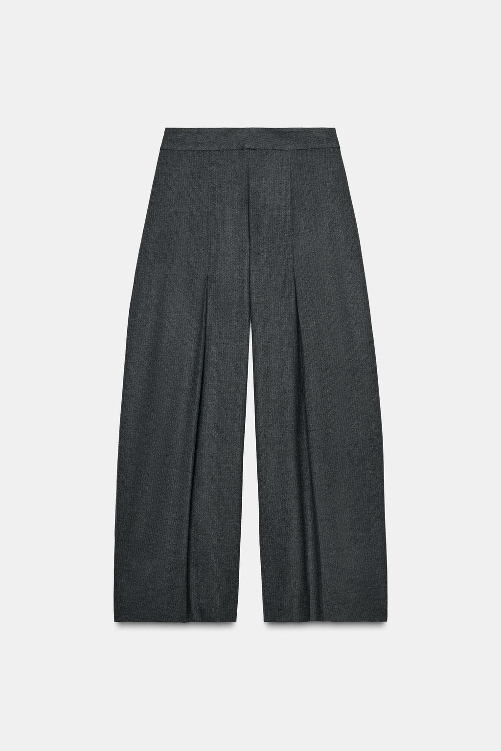 WIDE-LEG PINSTRIPE TROUSERS WITH DARTS ZW COLLECTION - Zara фото 6