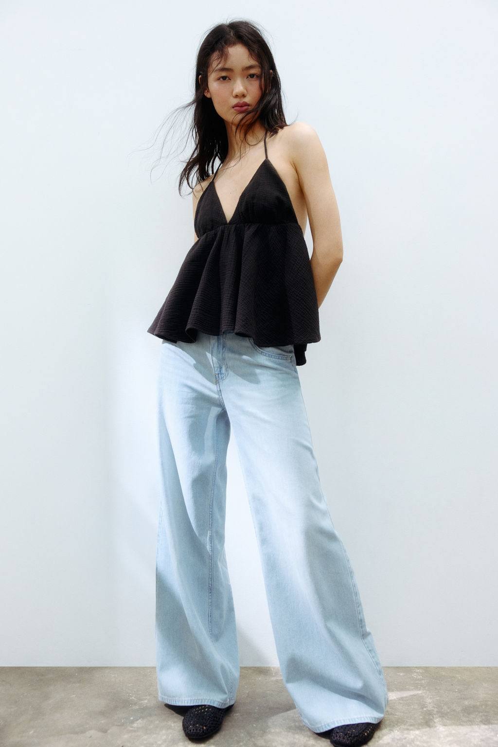 Wide Regular Waist Jeans - H&m фото 6