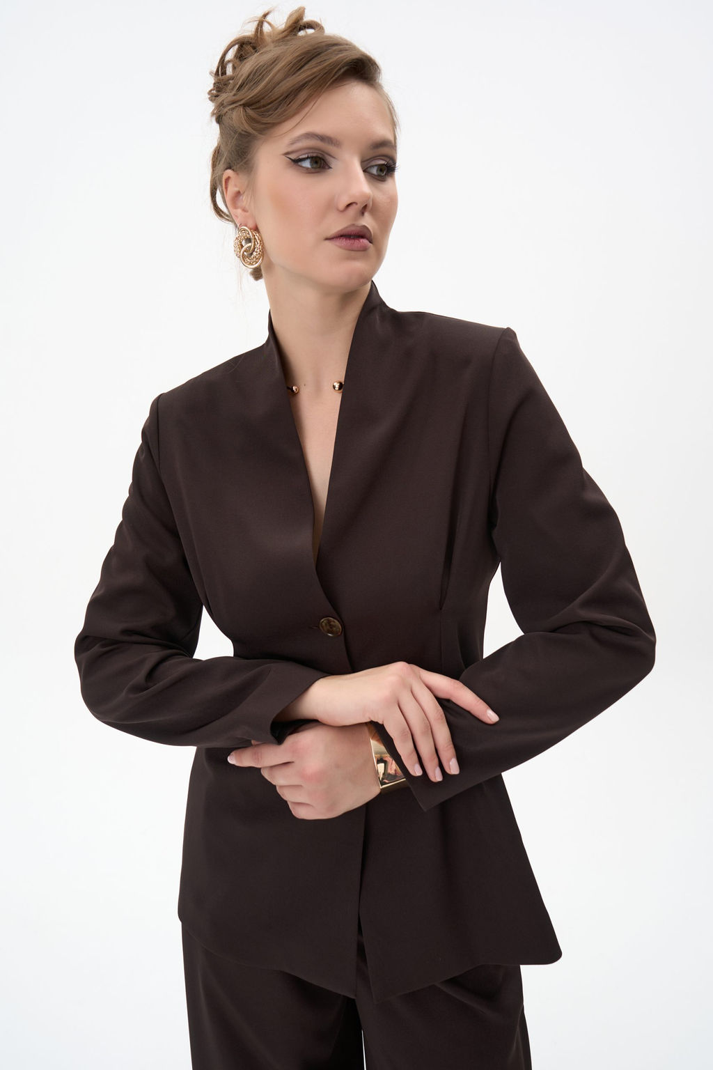 Пиджак Тайрис (шоколадный) - Эльза фото 5
