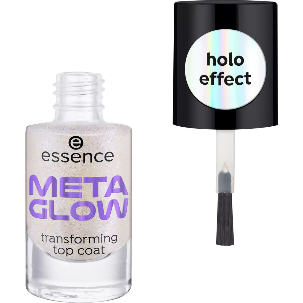 essence Топовое покрытие для ногтей Meta Glow transforming top coat 8 мл  фото 3