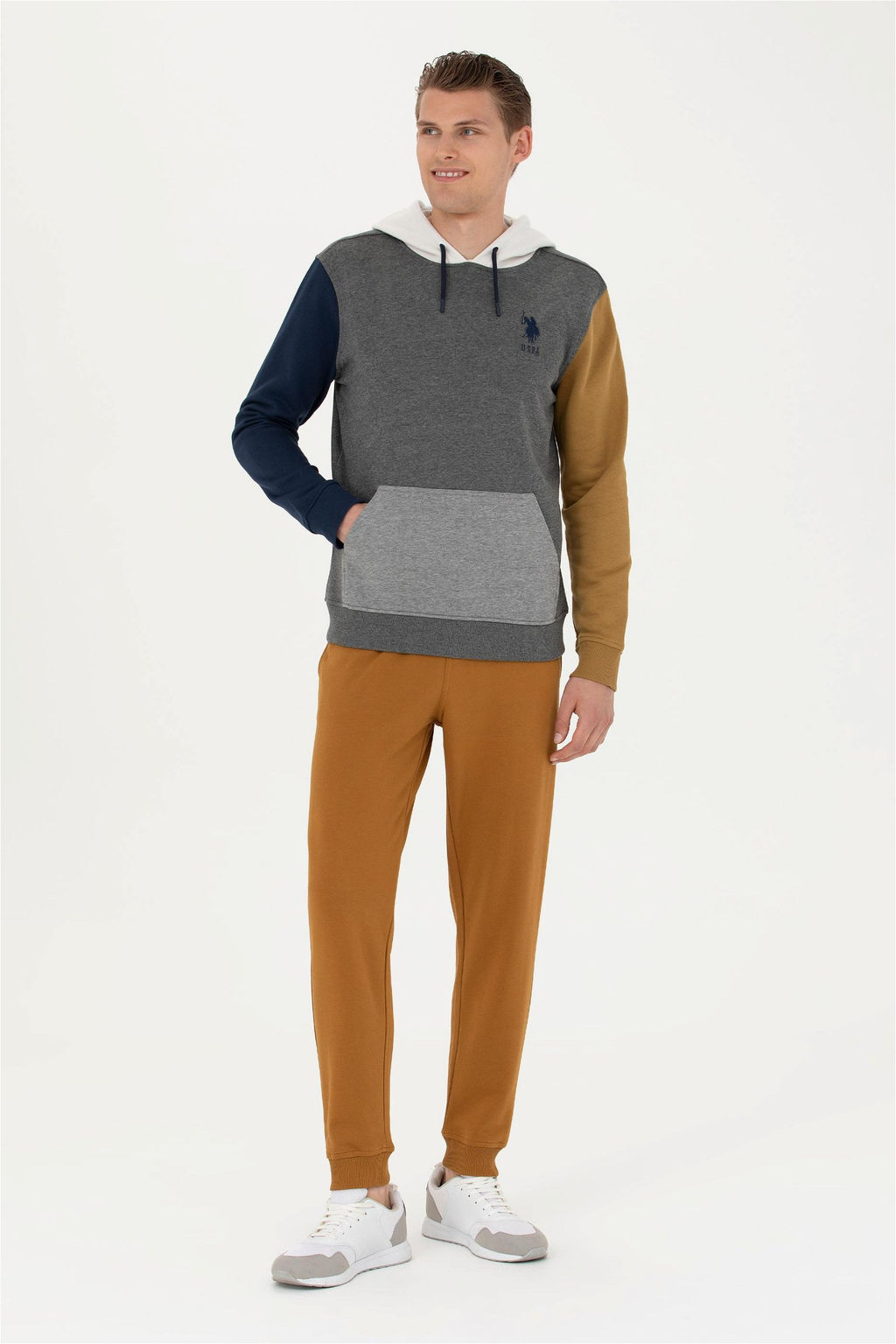 Мужские спортивные штаны кокосового цвета - U.s. polo assn фото 3