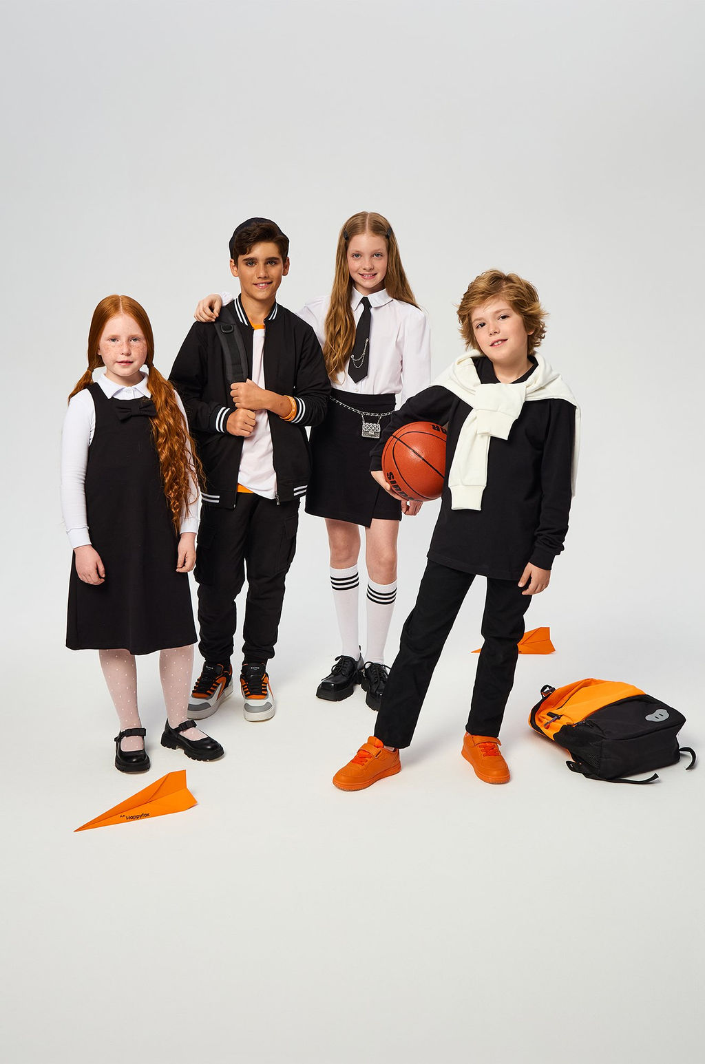 Рубашка-поло с длинным рукавом для мальчика Happyfox