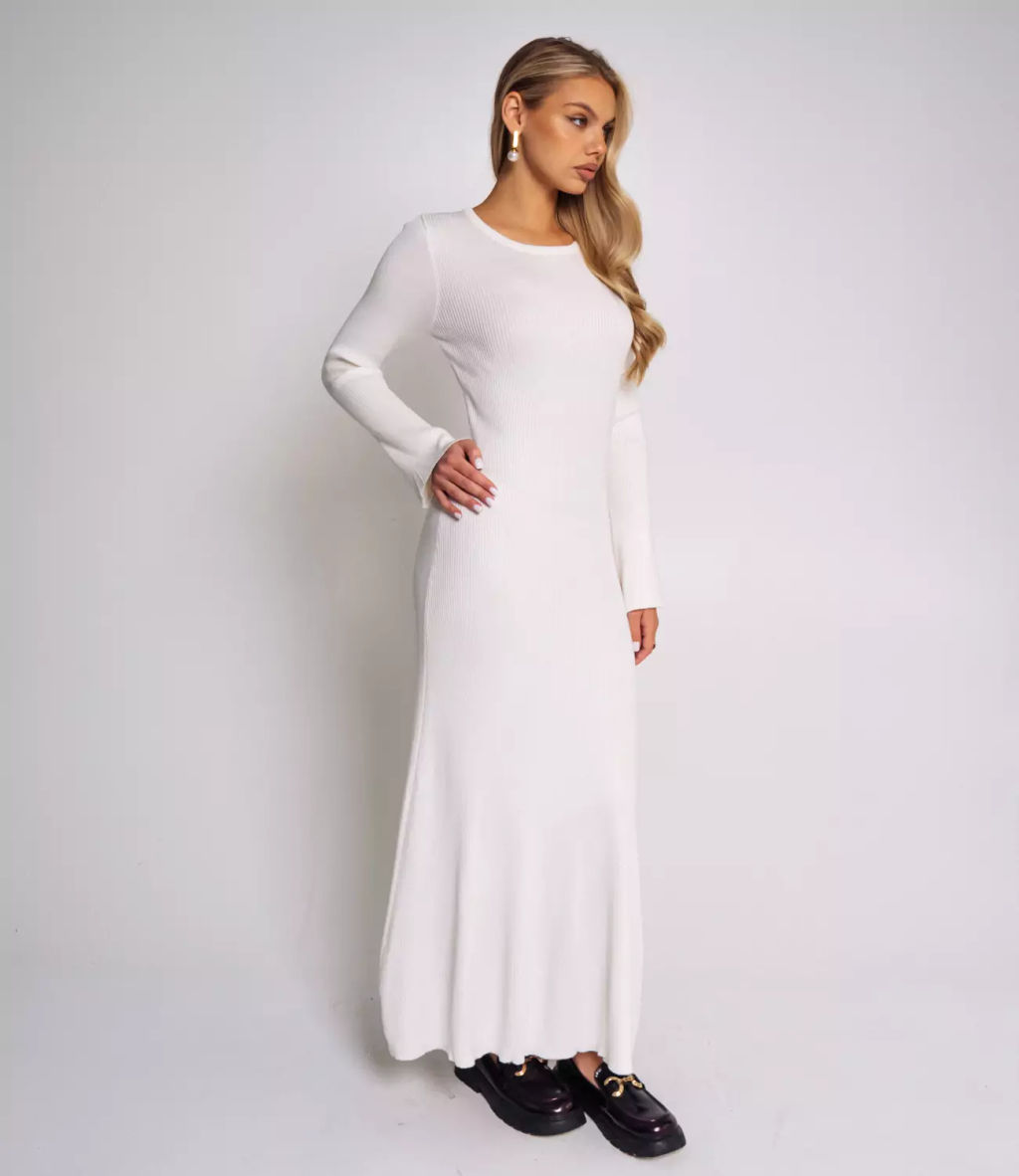 Платье #КТ80040, молочный