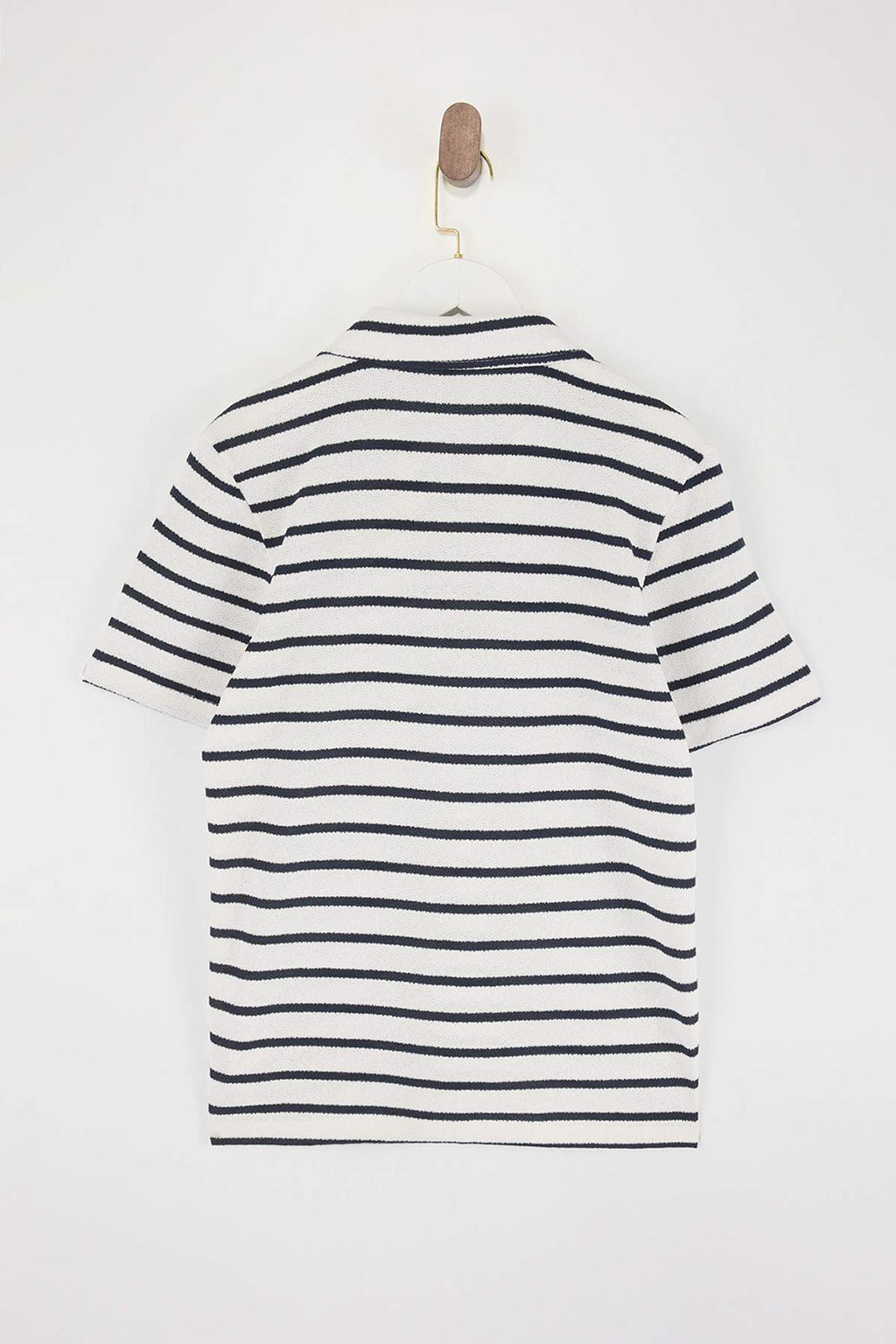 Yesil Regular/Normal Kesim Dokulu Cizgili Polo Yaka T-shirt TMNSS26PO00013 - Trendyolmilla фото 9