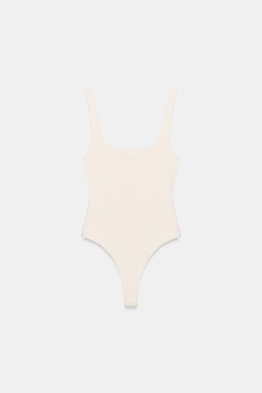 BODY EL?STICO ESCOTE CUADRADO / Crudo