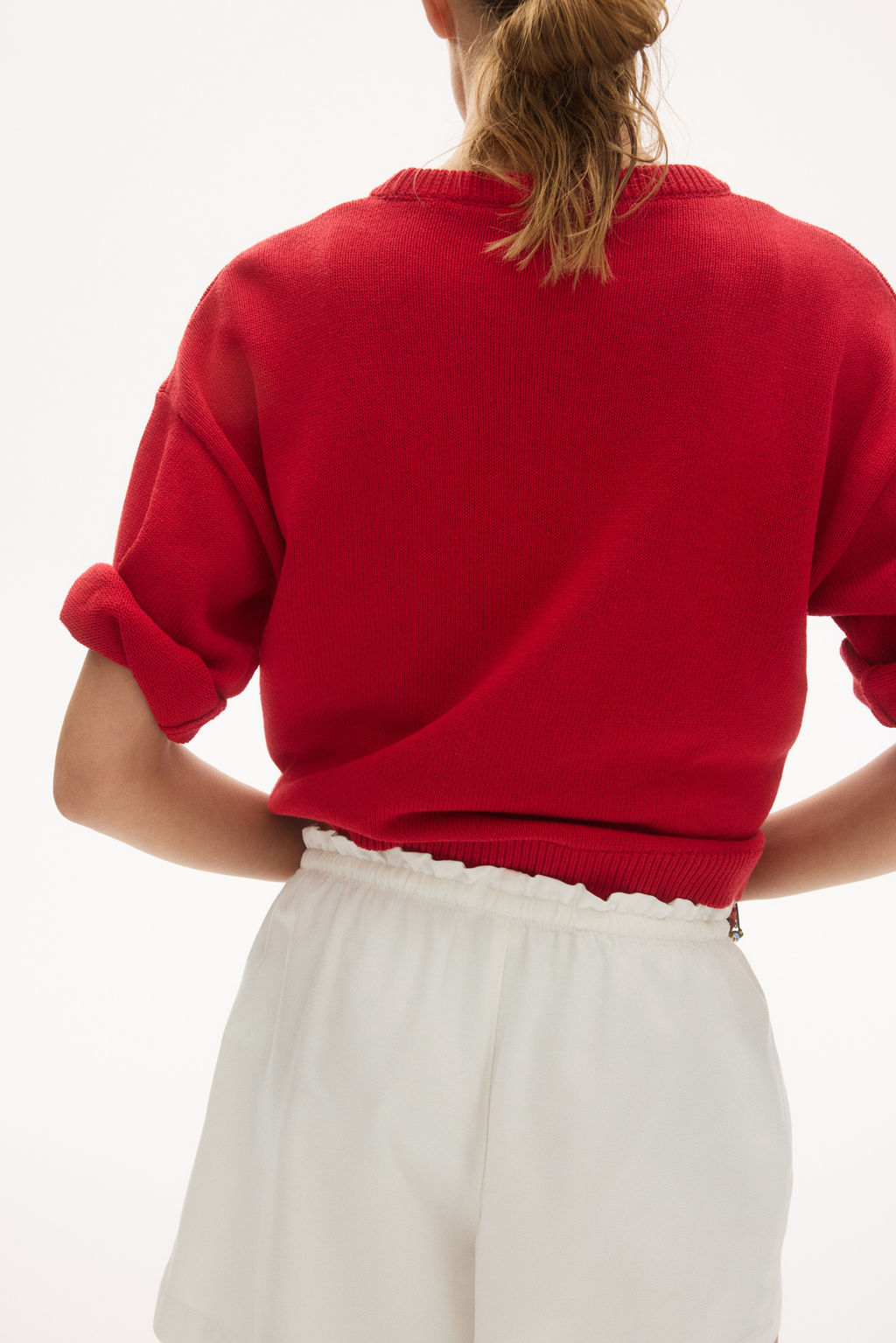 Pantal?n corto en denim con cord?n de ajuste - H&m фото 7