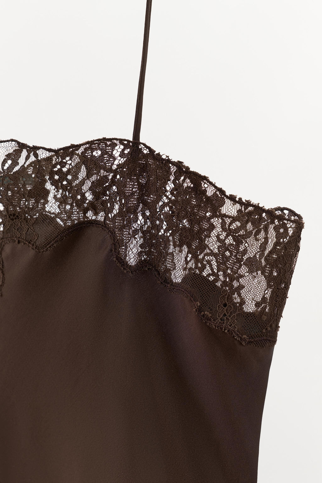 SATIN TOP WITH LACE - Zara фото 7