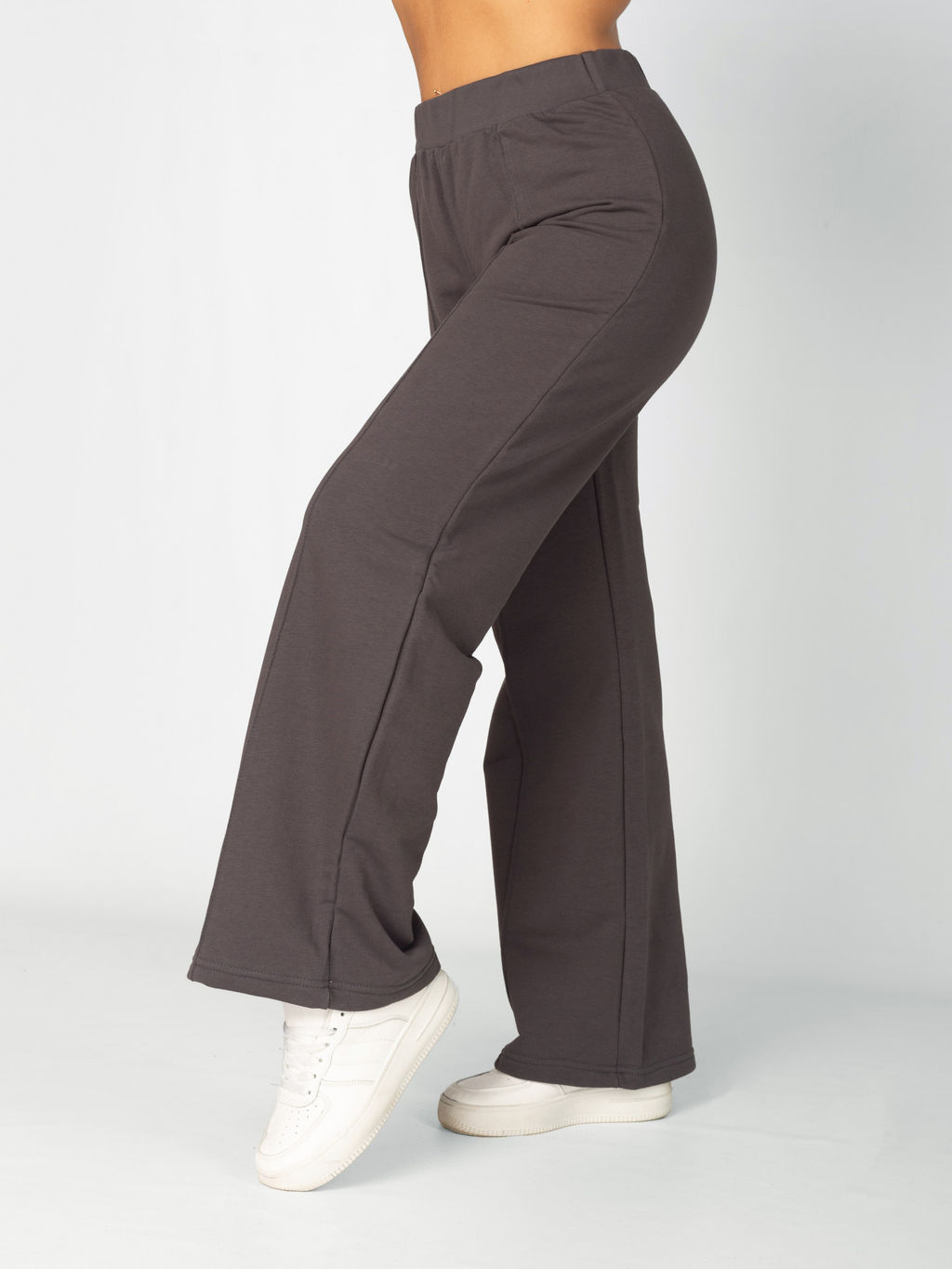 Брюки женские футер 3-х нитка петля ПАЛАЦЦО ГРАФИТ - Domtrik фото 6