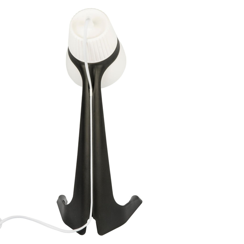 ULO-K22 D/E14/A BLACK/WHITE Светильник настольный, 40W. Цоколь E14. Механический выключатель. Черный с белым. ТМ Uniel