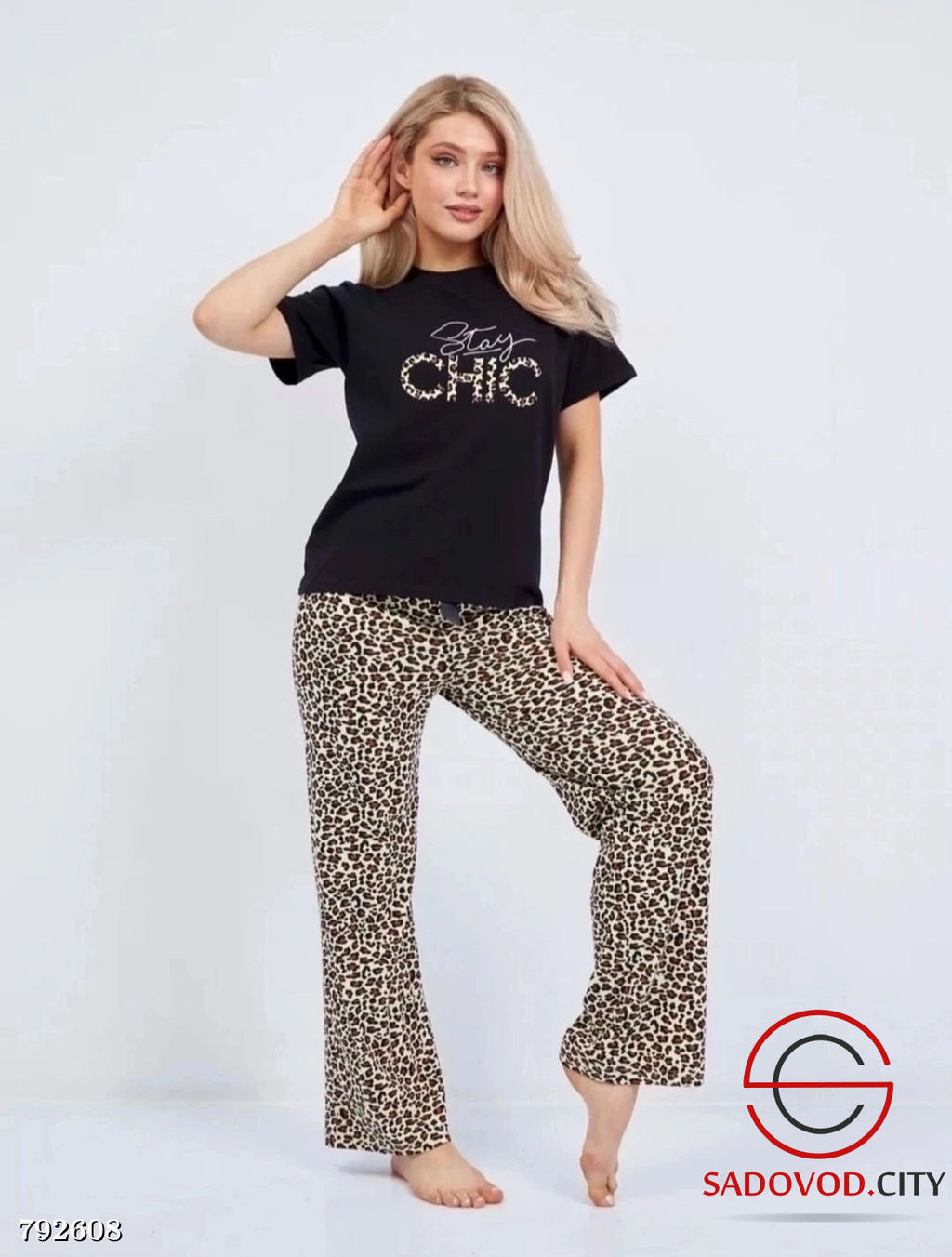 пижама женская леопардовая - Bruno фото 3